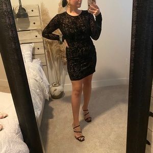 NEVER WORN lulus Velvet Dress